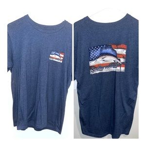 Southern Angler Navy Tee - Mens Large